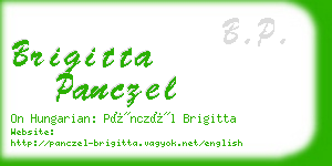 brigitta panczel business card